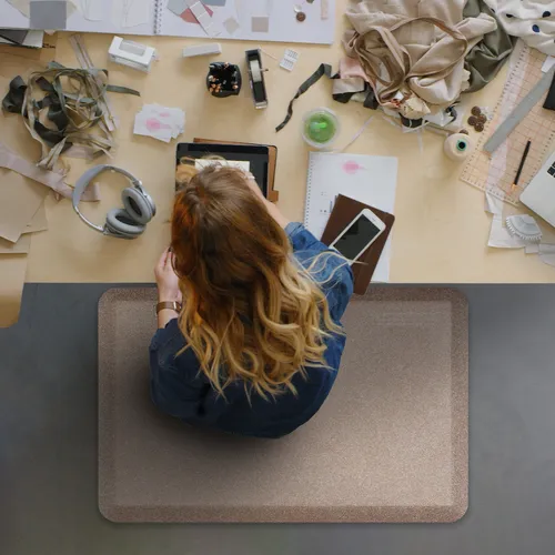 WellnessMats Premium Standing Granite Comfort Anti Fatigue Mats, 3' x 2'