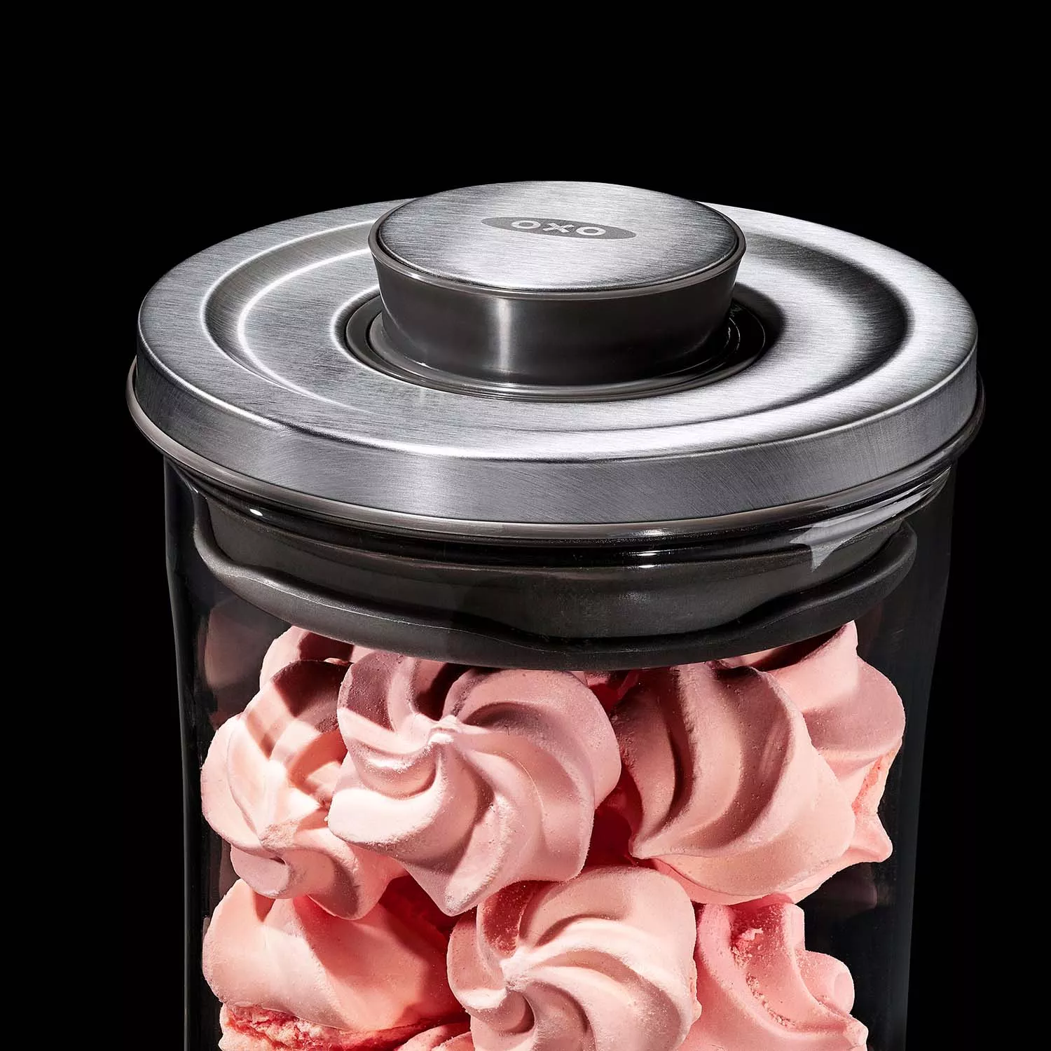 OXO Steel 3-Piece Glass POP Container Set