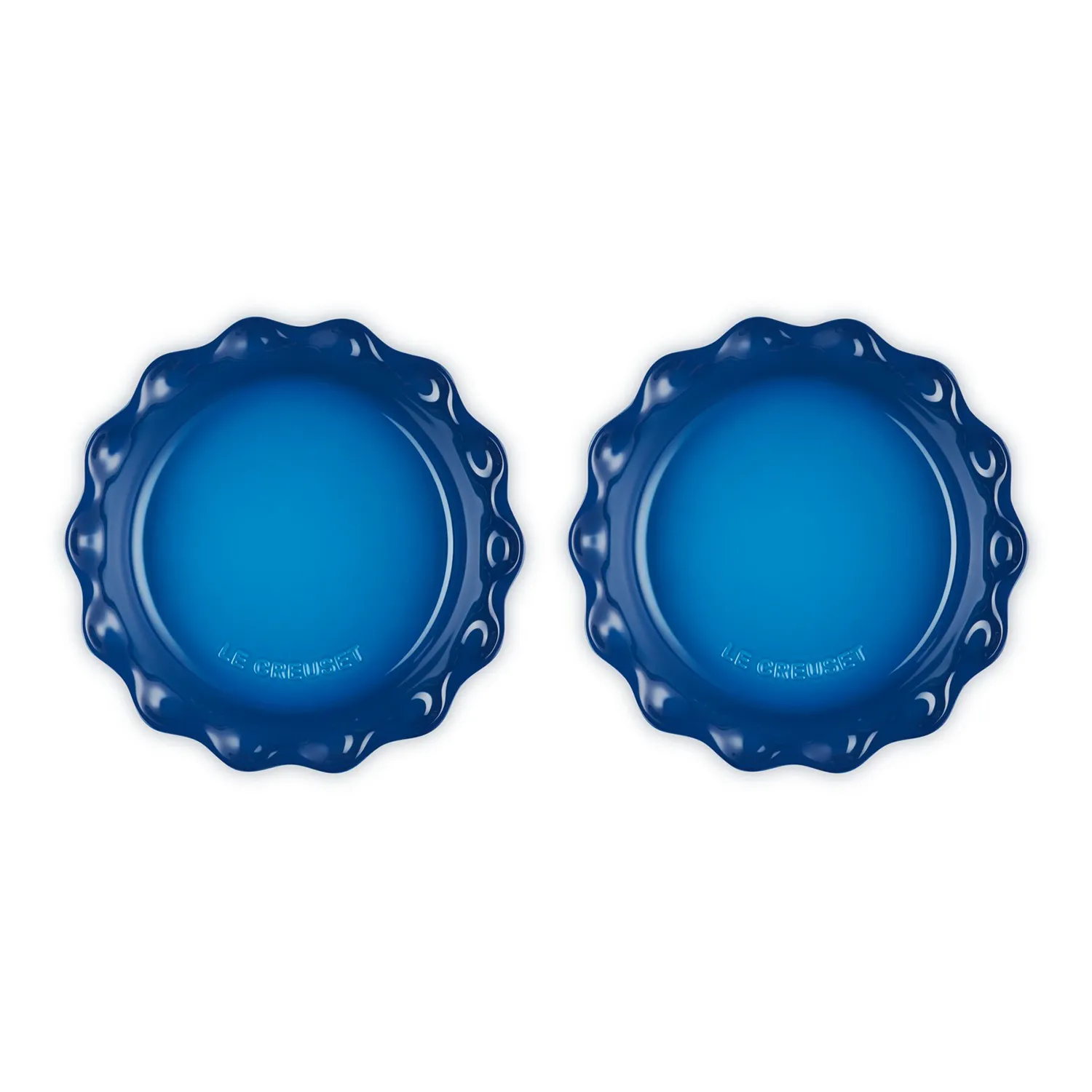 Le Creuset Heritage 2-Piece Fluted Pie Dish Set, 9"