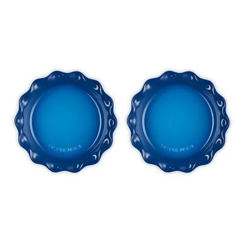 Le Creuset Heritage 2-Piece Fluted Pie Dish Set, 9"