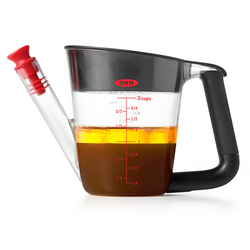 OXO Good Grips Fat Separator, 2 Cup It was the middle of the Christmas rush and she took the time to track down an online purchase of an additional, larger fat separator