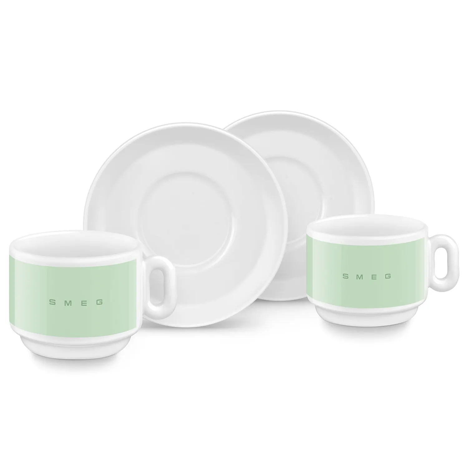 Smeg 50s Style Cappuccino Cup Set