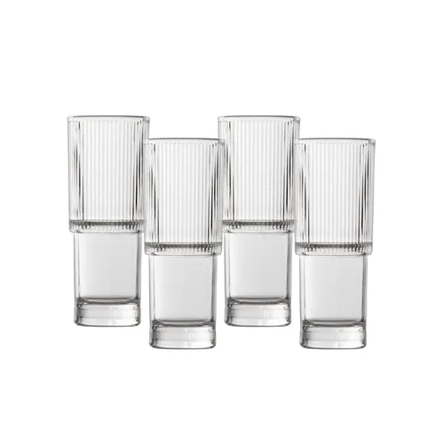 Fortessa Noho Stackable Collins Glasses, Set of 4