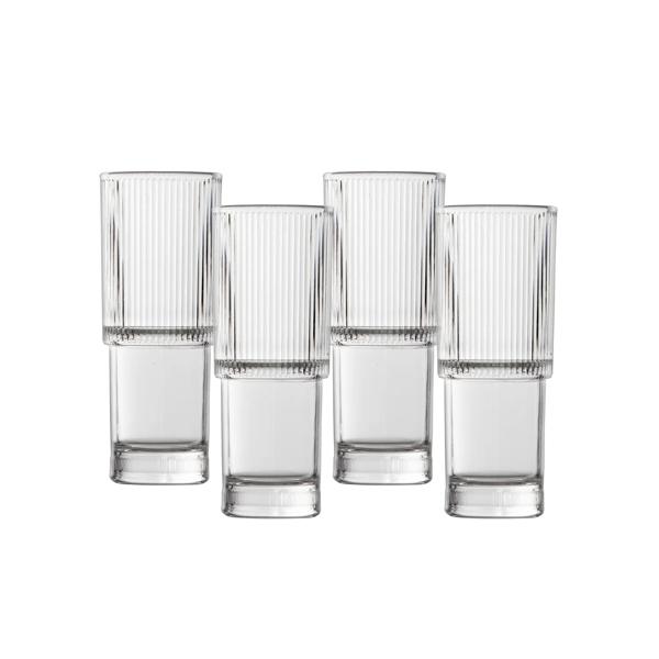Fortessa Noho Stackable Collins Glasses, Set of 4