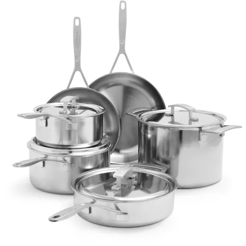 Demeyere Industry5 Stainless Steel Cookware Set, 10 Piece