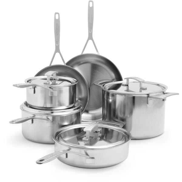Demeyere Industry5 Stainless-Steel Cookware Set, 10 Piece
