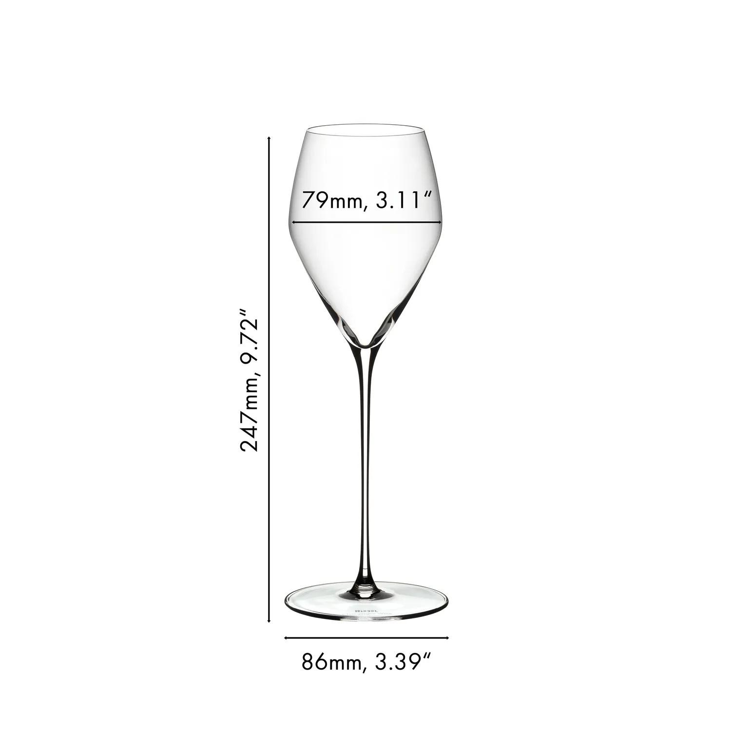 RIEDEL Veloce Champagne Wine Glasses, Set of 4
