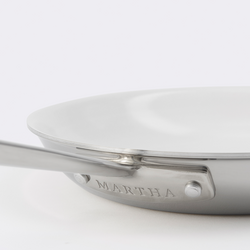 Martha by Martha Stewart Stainless Steel Ceramic Nonstick Skillet