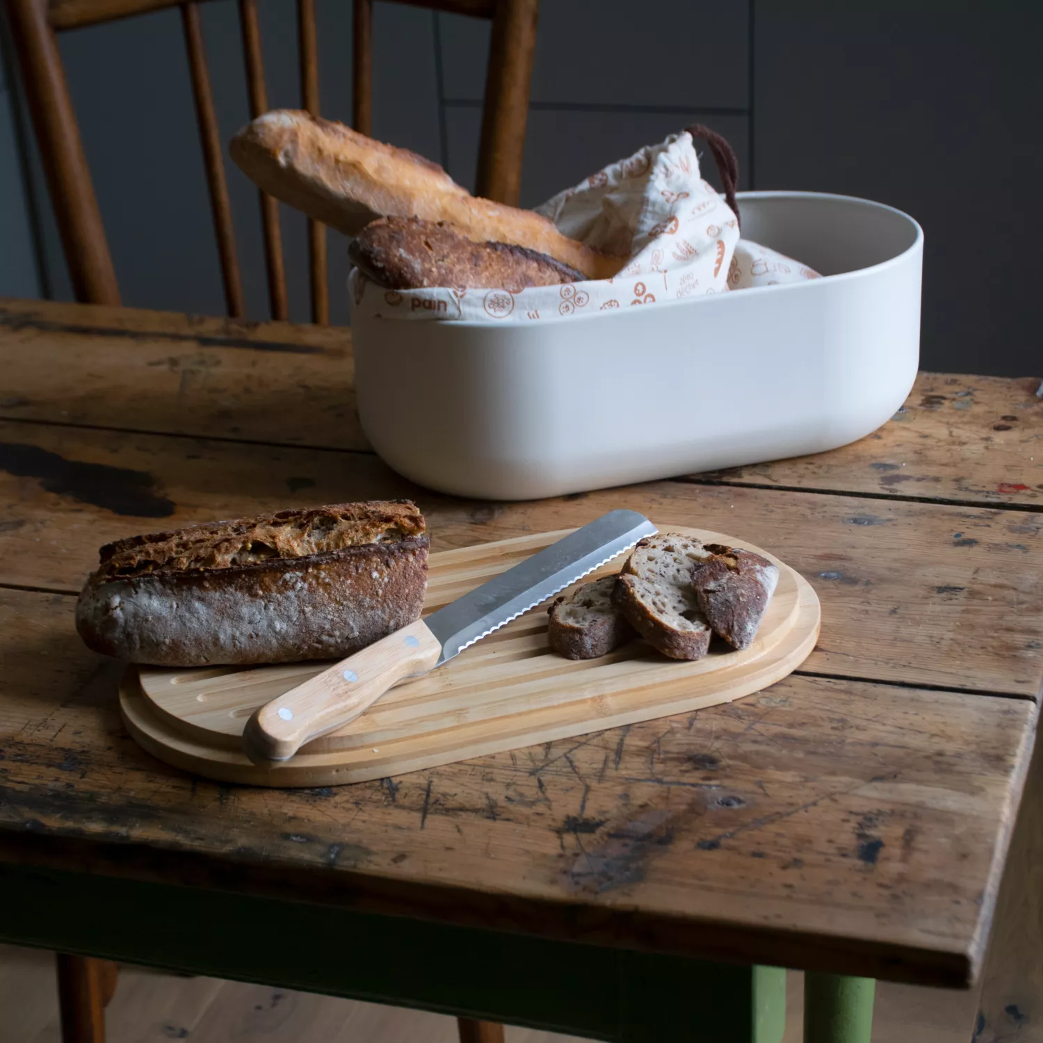 Pebbly 4-In-1 Bread Box Set