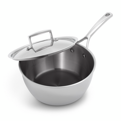 Sur La Table Classic 5-Ply Stainless Steel Saucepan