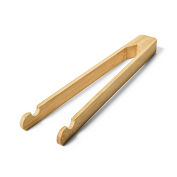 Sur La Table Bamboo Notched Toaster Tongs