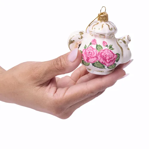Sur la table Floral Teapot Ornament