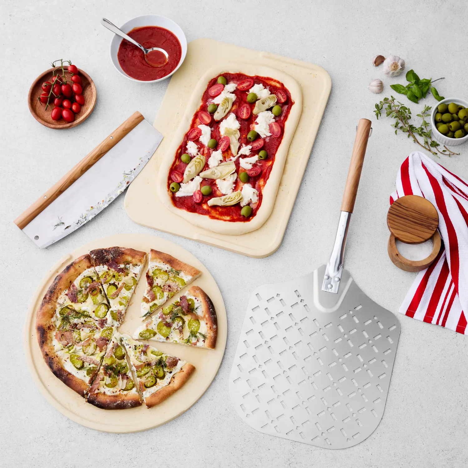 Sur La Table Cordierite No-Slip Pizza Stone, 18"x13.5"