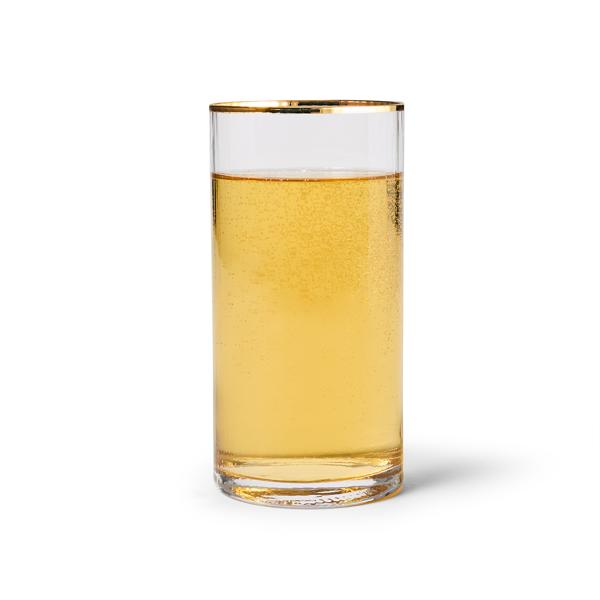 Sur La Table Optic Gold Rim Highball Glass