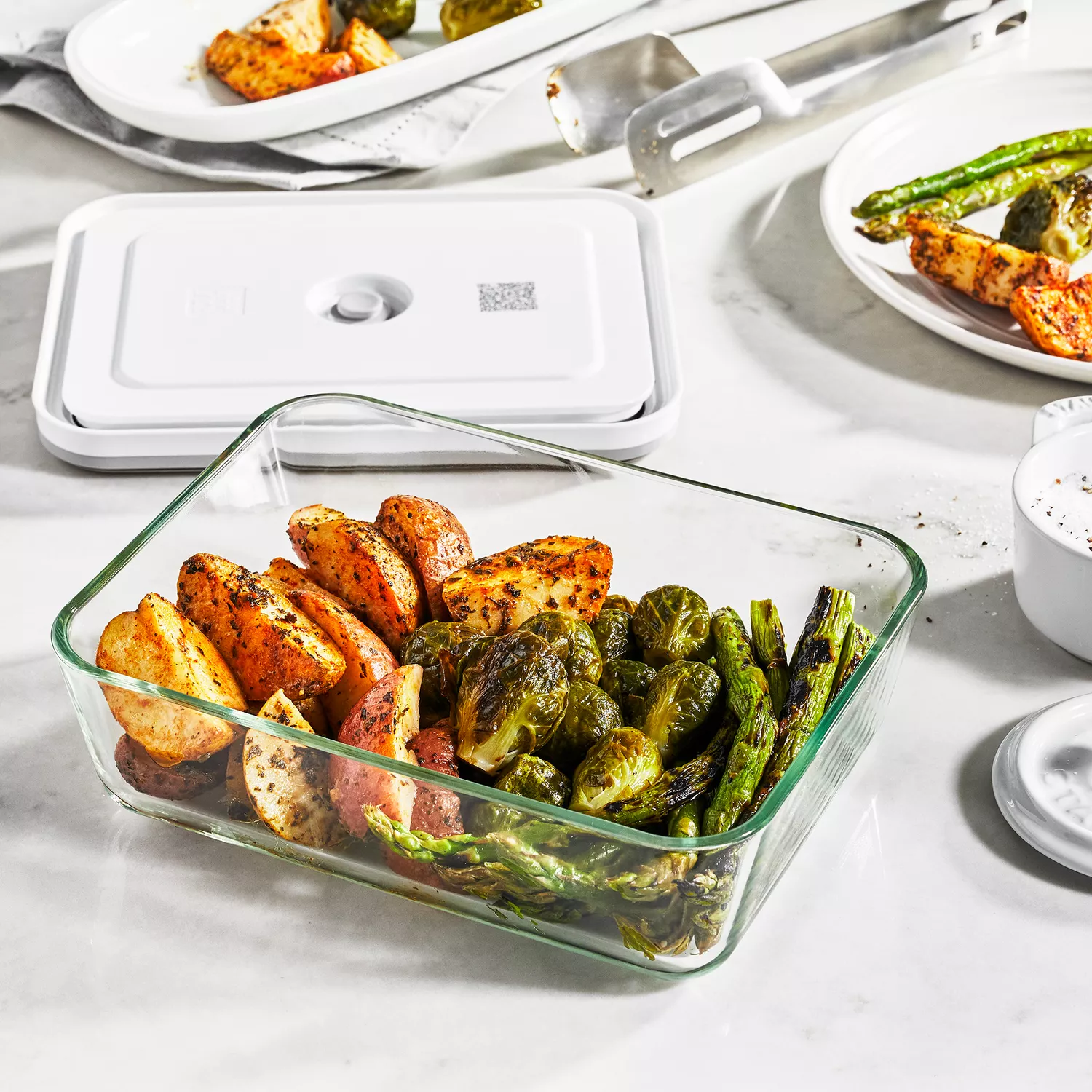 ZWILLING Fresh & Save 3-pc Glass Food Storage Container, Meal Prep