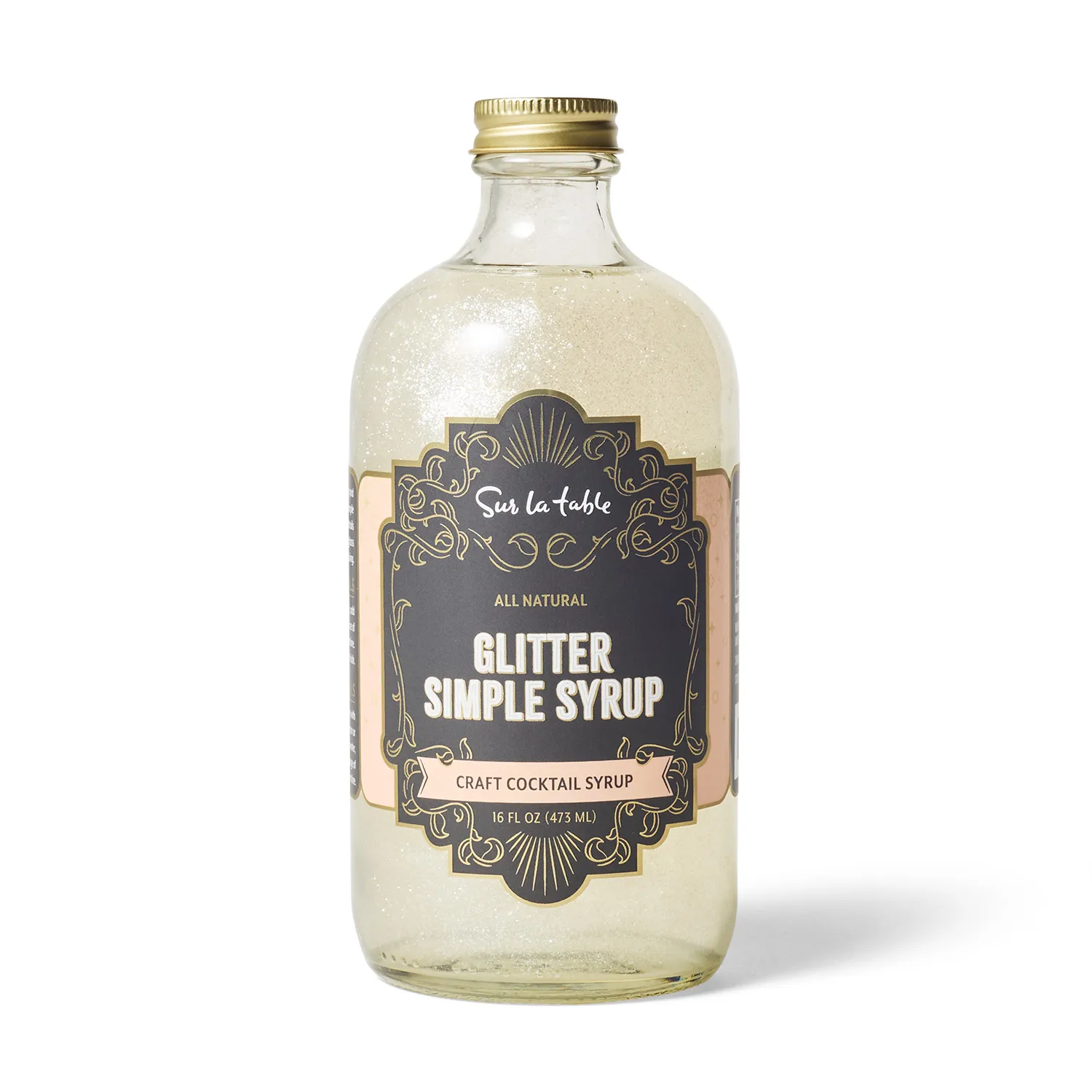 Sur la table Glitter Simple Syrup
