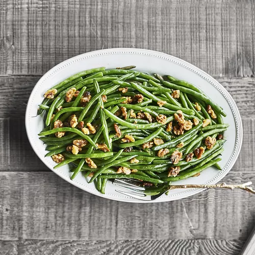 Green Beans with Caramelized Pecans