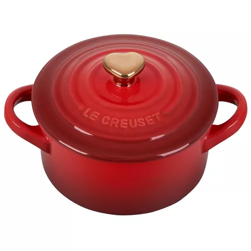 Le Creuset Petite Cocotte with Gold Heart Knob, 8 oz.