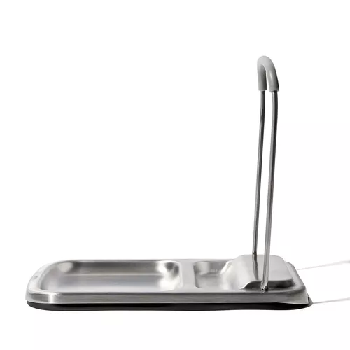 OXO Stainless Steel Spoon Rest with Lid Holder