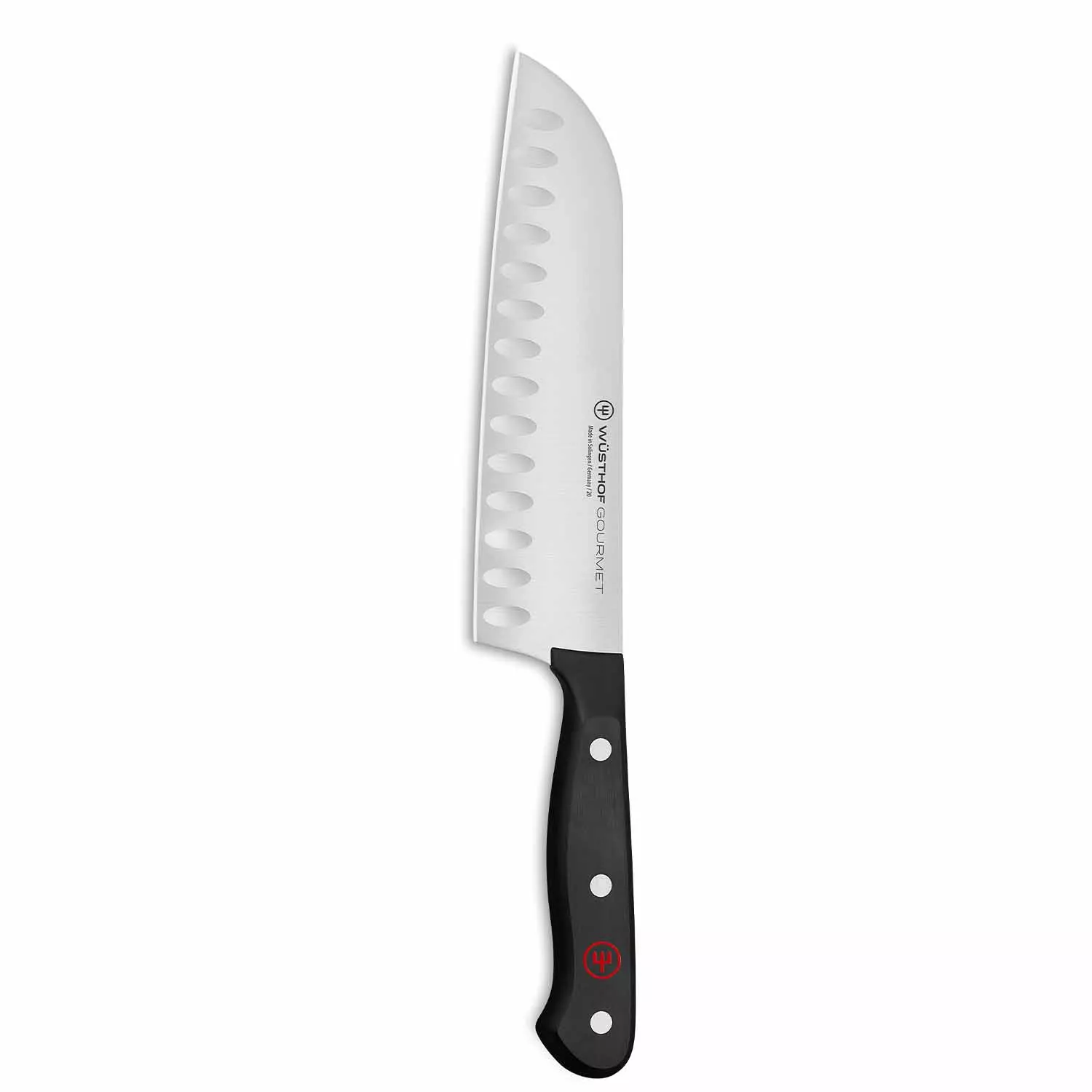 W&#252;sthof Gourmet Hollow-Edge Santoku Knife, 7&#34;