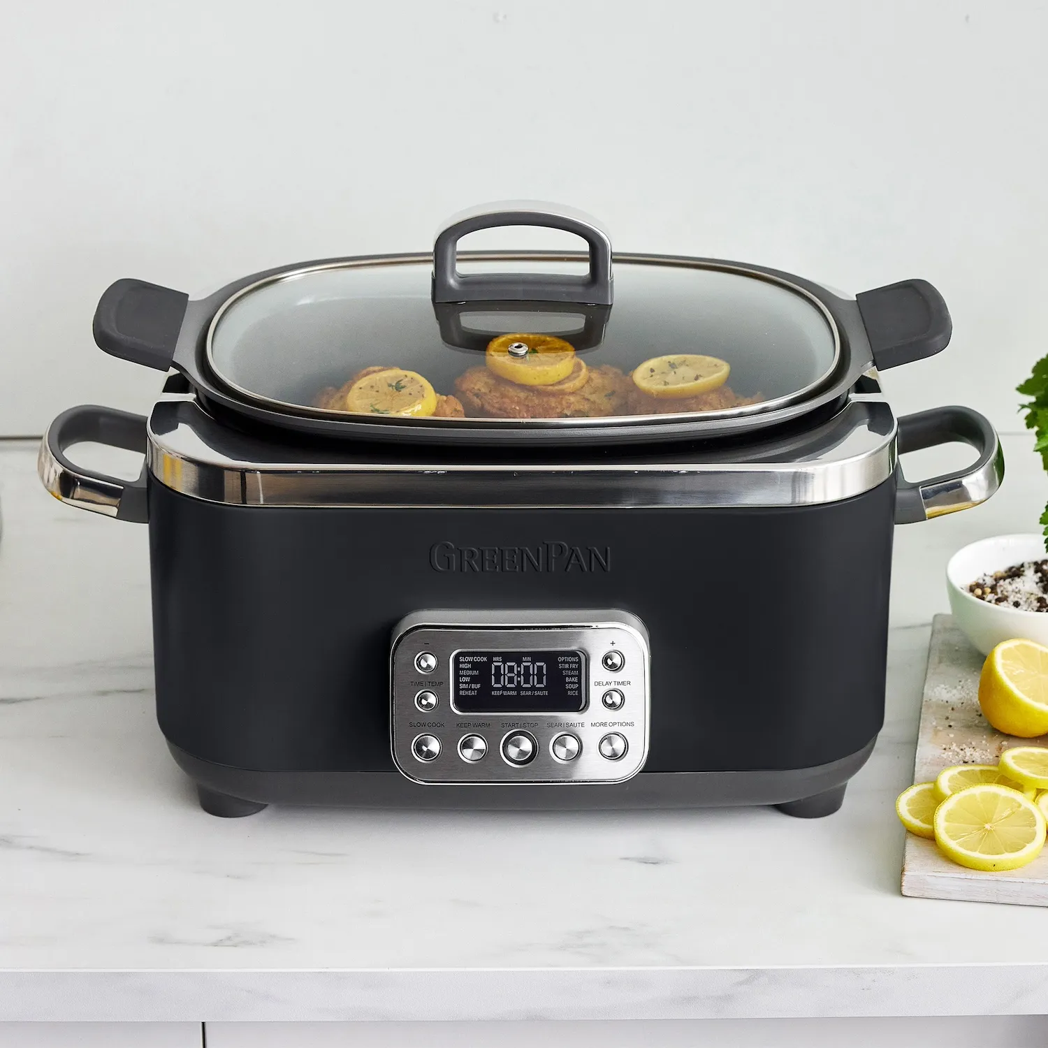 GreenPan Elite Slow Cooker, 6 qt.