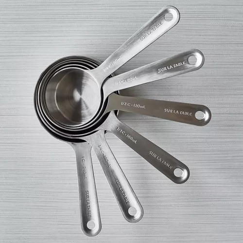 Sur La Table Stainless Steel Measuring Cups, Set of 6