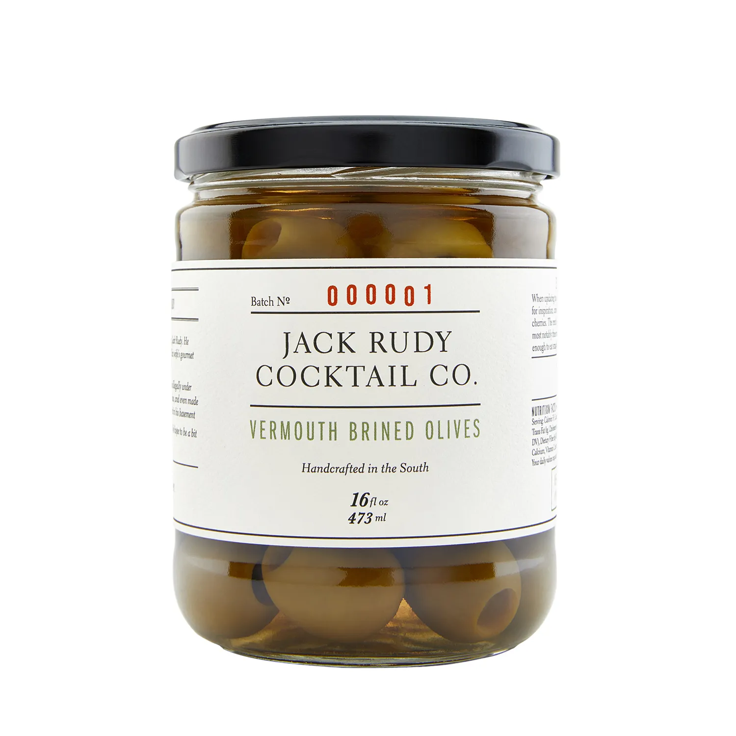 Jack Rudy Cocktail Co. Vermouth Brined Olives