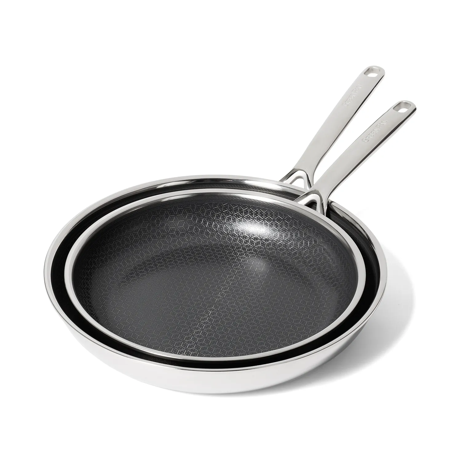 GreenPan Spectra Thermobond Hybrid Ceramic Nonstick 2-Piece Skillet Set, 10" & 12"