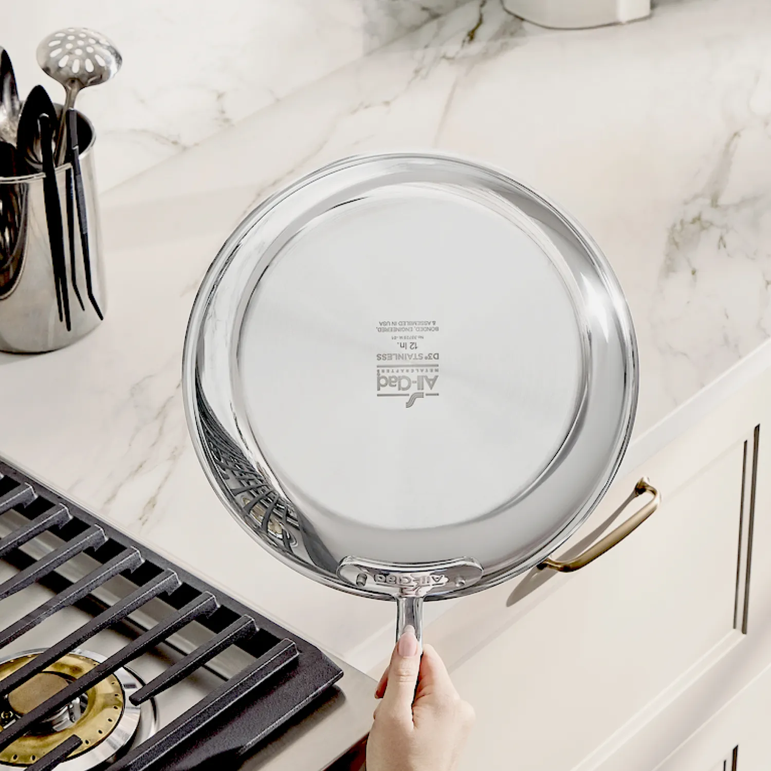 All-Clad D3 Stainless Steel Sear & Serve 3-Piece Cookware Set