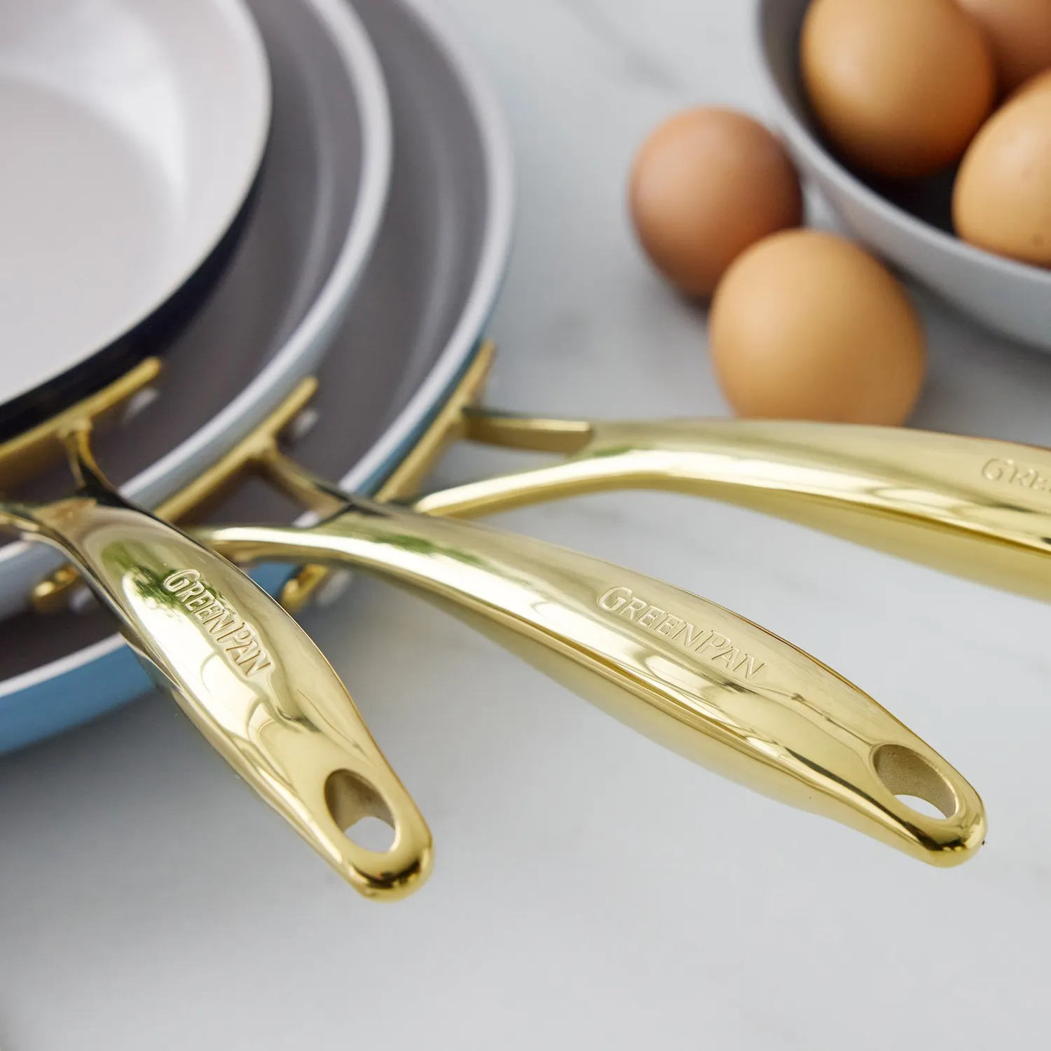 GreenPan Hamptons Skillets, Set of 3