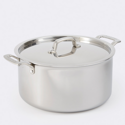 Martha by Martha Stewart Tri-ply Stainless Steel Stock Pot with Lid, 8 Qt.