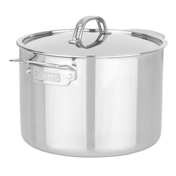 Viking PureGlide Pro 3-Ply Stock Pot with Lid, 8 qt.