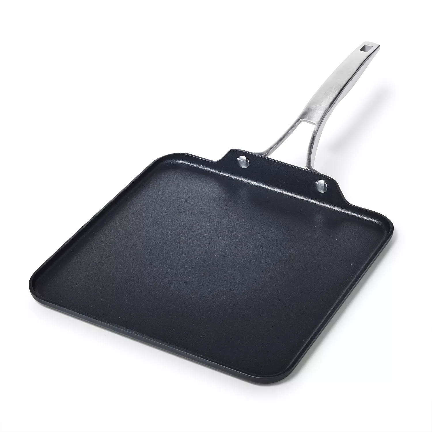 Calphalon Contemporary Hard-Anodized Aluminum Nonstick Cookware Square Grill Pan, 11, Black