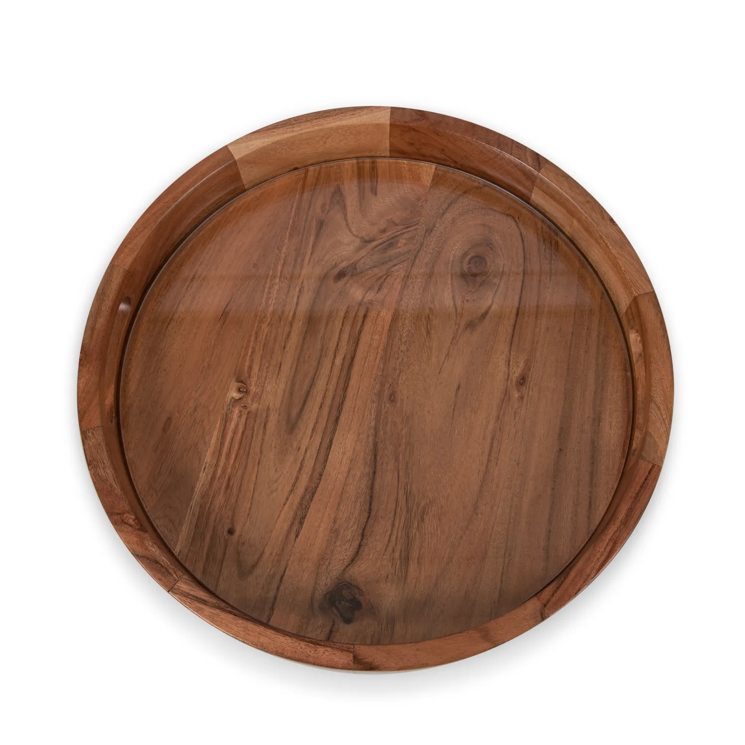 Picnic Time Barista Serving Tray w/ Glass Insert