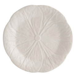 Bordallo Pinheiro Cabbage Beige Dessert Plates, Set of 4