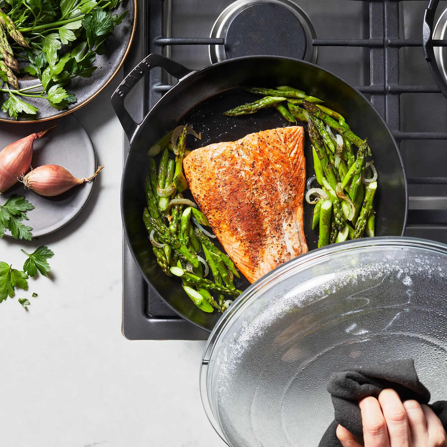 Staub Heritage All-Day Pan with Domed Glass Lid, 3.5 qt.