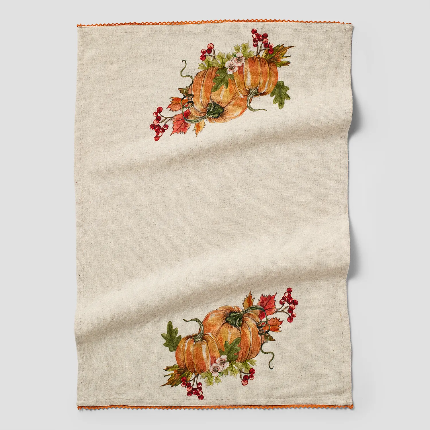 Sur La Table Pumpkin Natural Kitchen Towel
