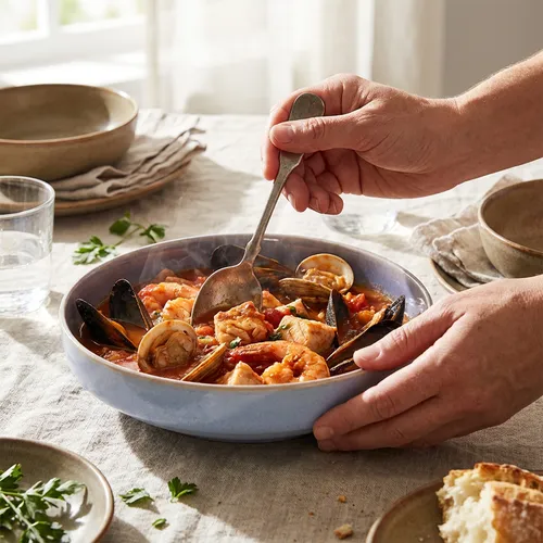 Sur La Table Lucent Reactive Glaze Pasta Bowl