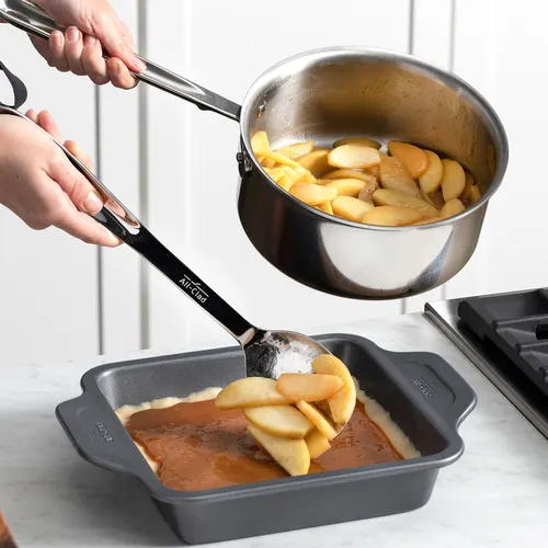All-Clad Stainless Steel Saucepan with Lid, 3 qt.