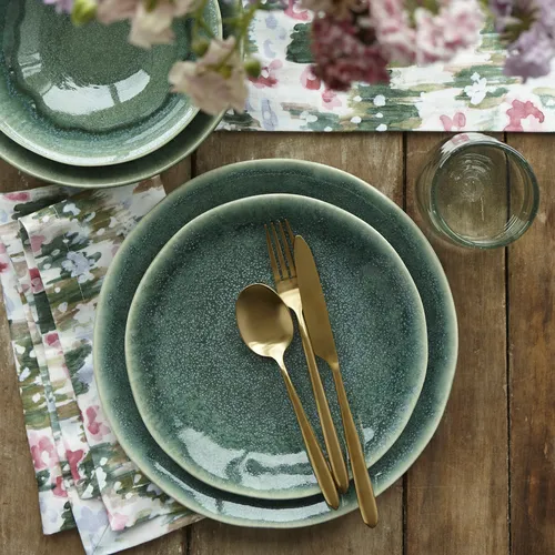 Sur La Table Cloud Emerald 12-Piece Dinnerware Set