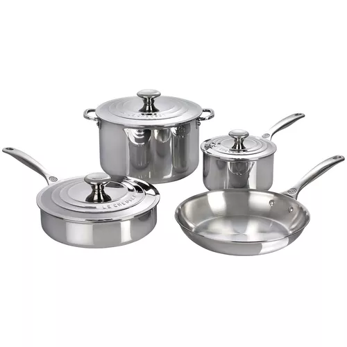 Le Creuset Stainless Steel 7-Piece Cookware Set