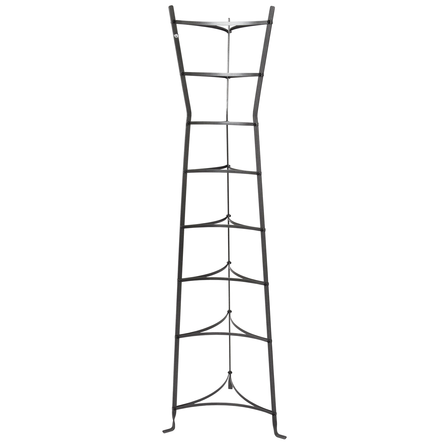 Enclume Handcrafted 8-Tier Hourglass Hammered Steel Stand