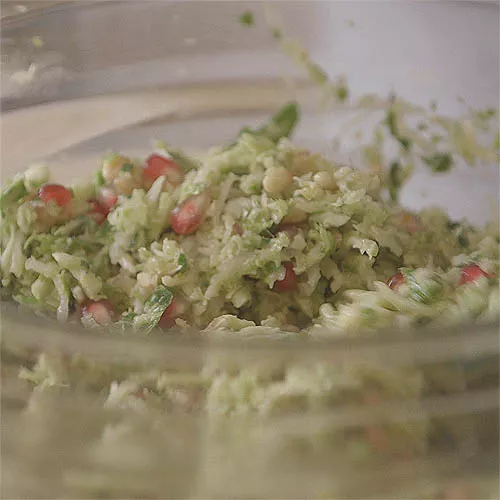 Brussels Sprouts Salad with Honey Orange Vinaigrette