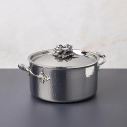 Ruffoni Opus Prima Hammered Stainless Steel Stockpot