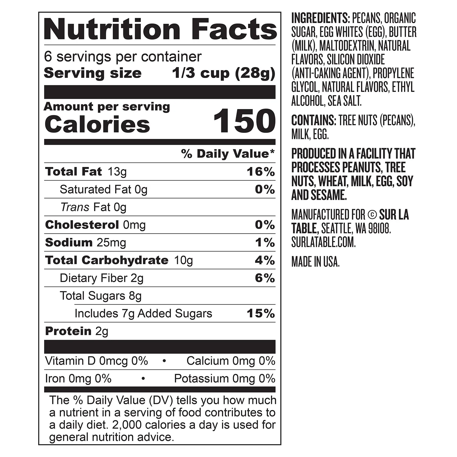 Sur La Table Maple Bourbon Pecans