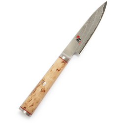Miyabi Birchwood Paring Knife, 3½" I recieved this beautiful paring knife from my husband, He knows that i love to make a game of peeling an apple in one log strand like my mother did