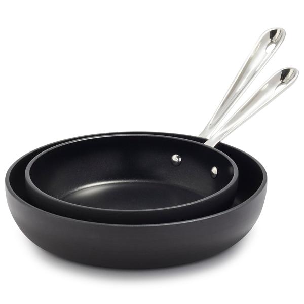All-Clad HA1 Nonstick Skillets, 8" and 10" Set