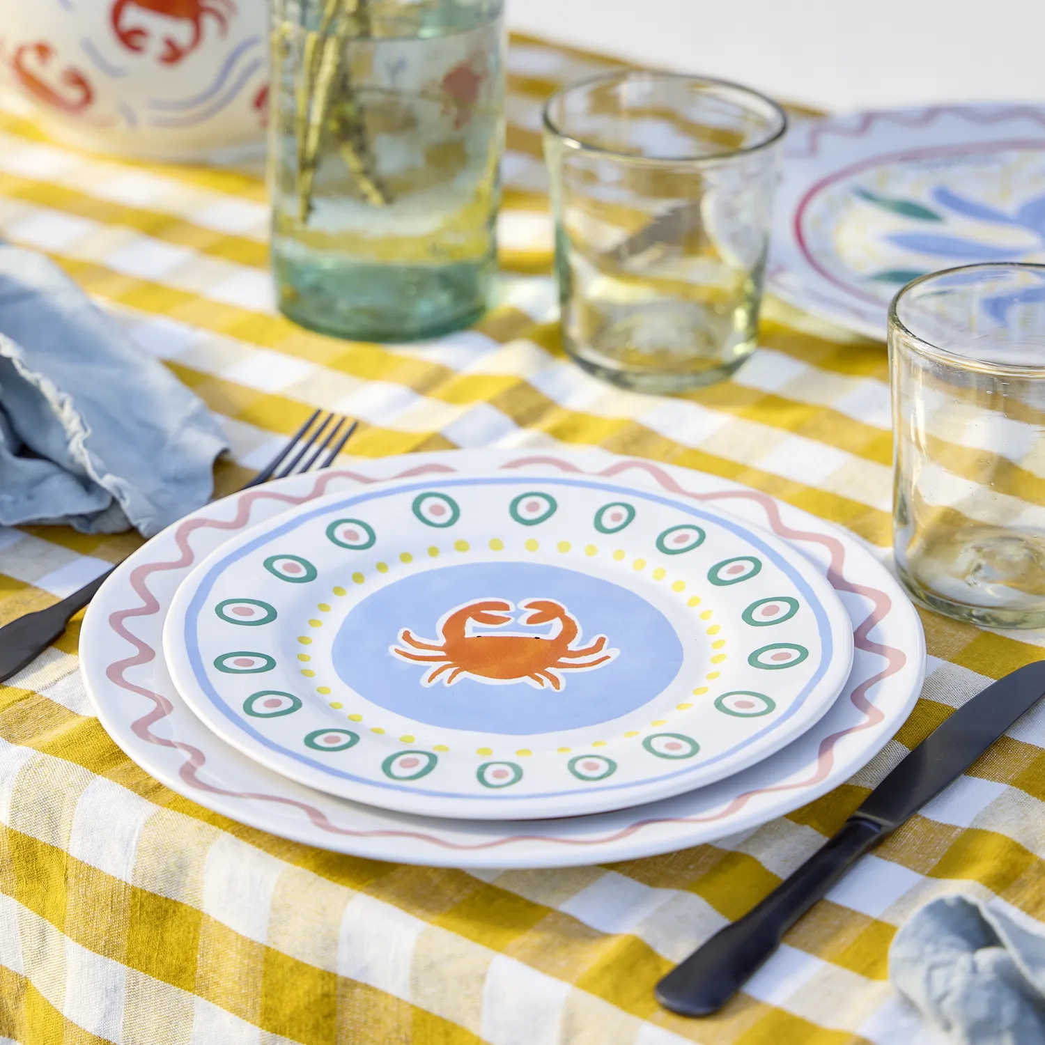 Costa Nova Summer Bliss Salad Plates, Set of 6