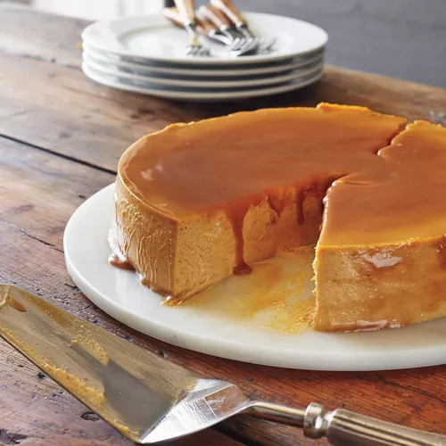 Upside‐Down Pumpkin Caramel Cheesecake in the Pressure Oven
