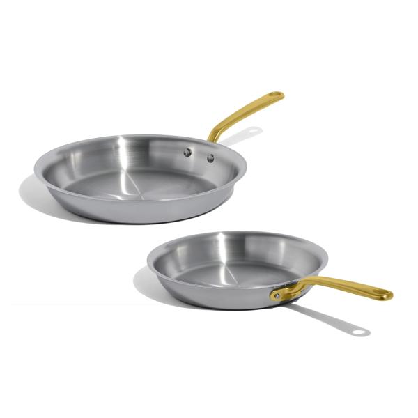 Made In Stainless Clad 2-Piece Skillet Set, 10" & 12"